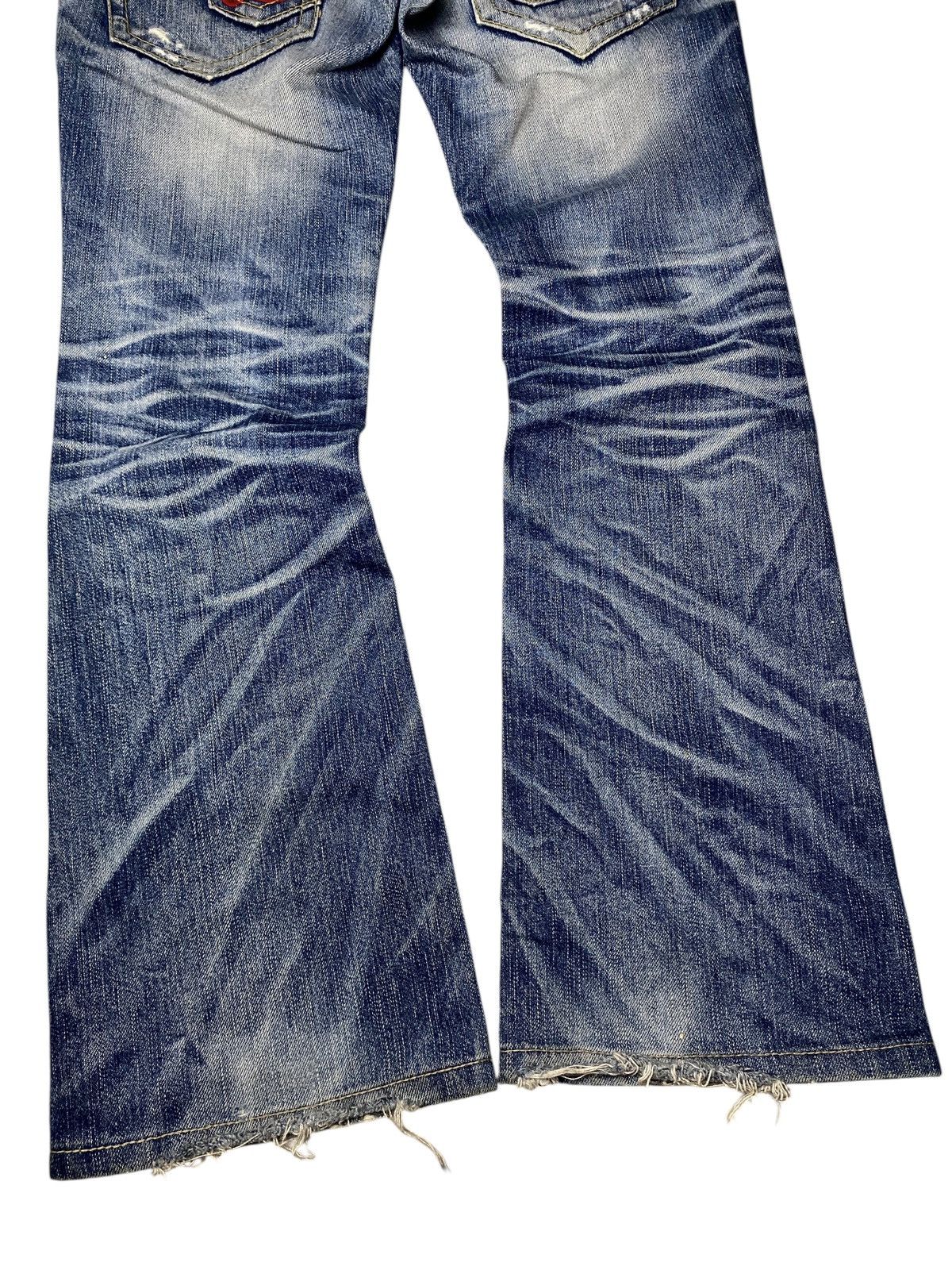 If Six Was Nine 2000's Lolita Seawash Multizip Flared Jeans Size US 28 / EU 44 - 10 Thumbnail
