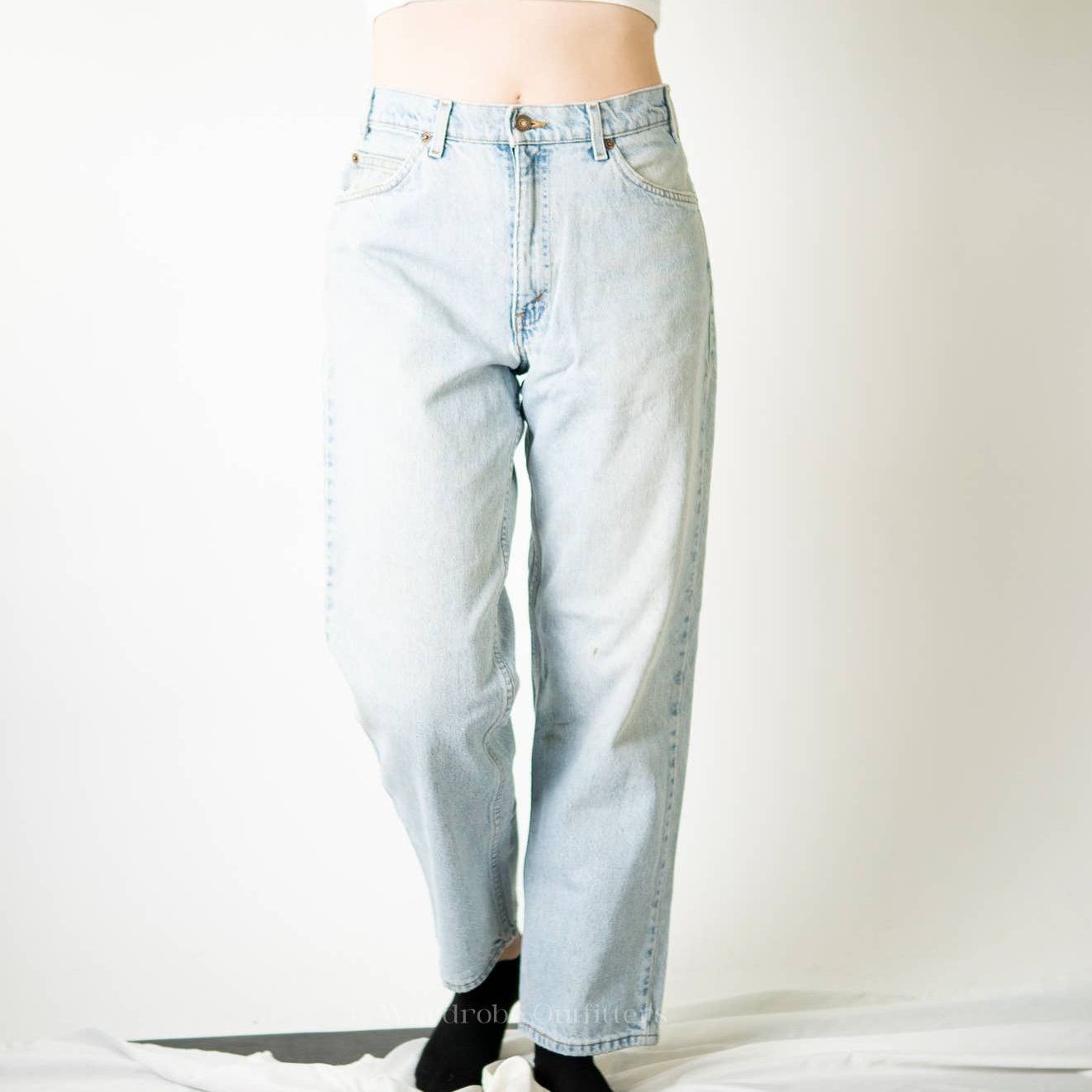 Levi's True Vintage 90s Levi 550s Faded Distressed Stonewash Jeans Size 34" / US 12 / IT 48 - 1 Thumbnail