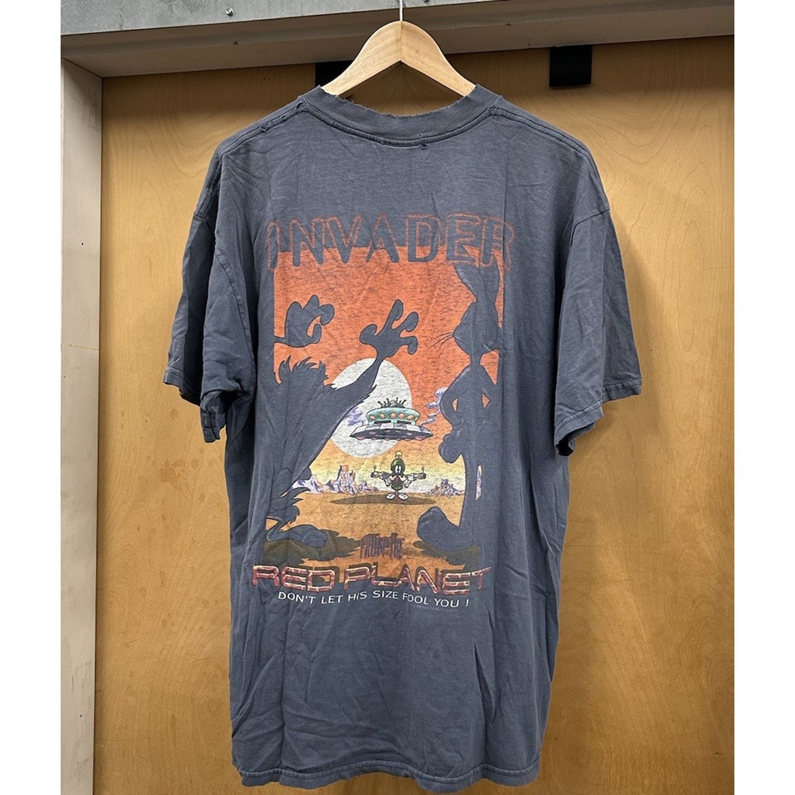Vintage VTG Marvin The Martian Looney Tunes T Shirt XL 1996 Invader Size US XL / EU 56 / 4 - 1 Thumbnail