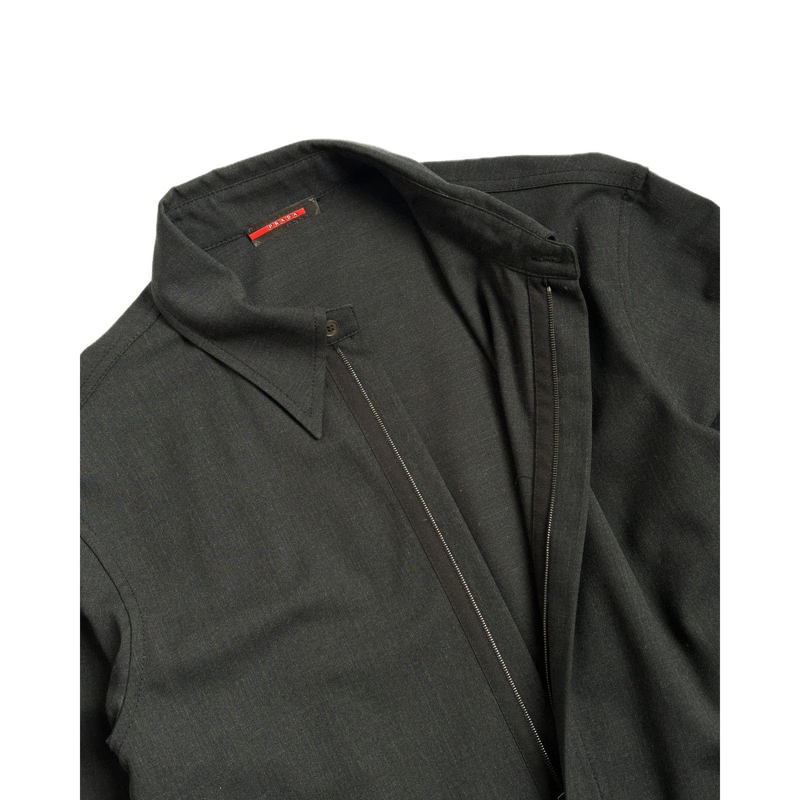 Prada Prada Sport Wool Zip Button Up Shirt Size US M / EU 48-50 / 2 - 3 Thumbnail