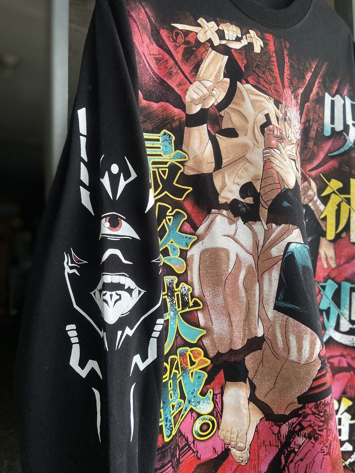 Japanese Brand × Vintage Bootleg Jujutsu Kaisen Sukuna VS Itadori Yuji Size US XL / EU 56 / 4 - 4 Thumbnail