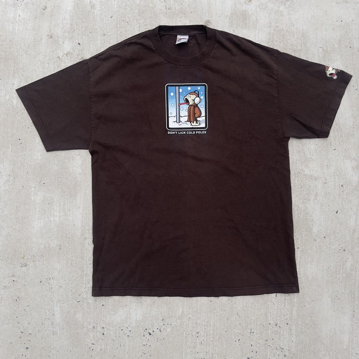 Vintage Vtg TO THE EDGE PRIME CUT TEES DONT LICK COLD POLES Shirt Size US XL / EU 56 / 4 - 1 Thumbnail