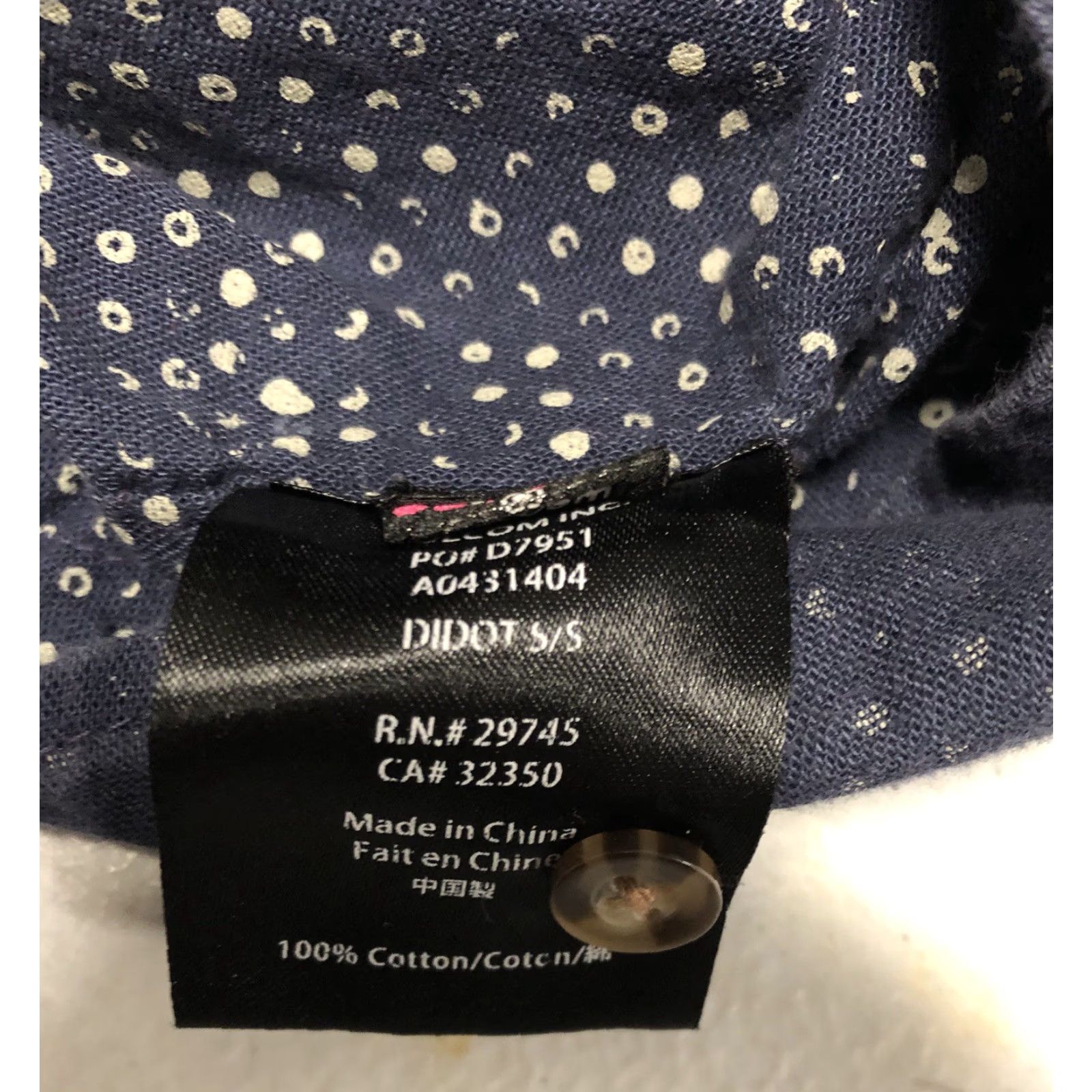 Volcom Volcom Button-Up Shirt Blue Large Regular Cotton Breathable Mens Short Sleeve Classic Fit Size US L / EU 52-54 / 3 - 7 Thumbnail
