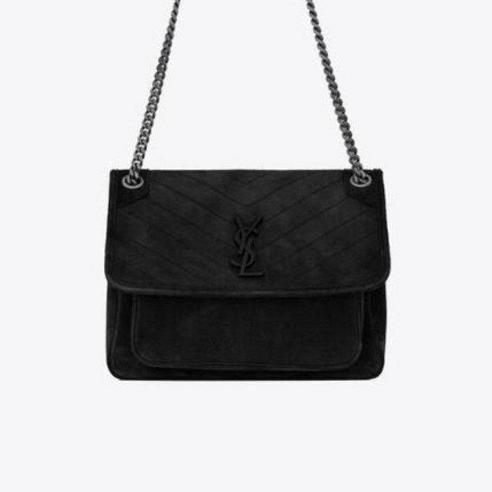 Saint Laurent Paris o1s1wg110625 Size: OS / 633158 Niki Medium in Suede Bag Size ONE SIZE - 3 Thumbnail