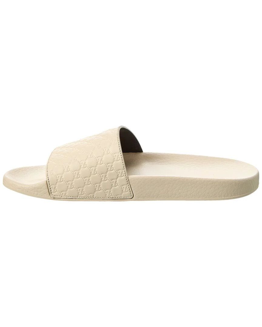 Gucci o1mt1gz0225 Slides Microg In Ivory Size US 14 / EU 47 - 3 Thumbnail