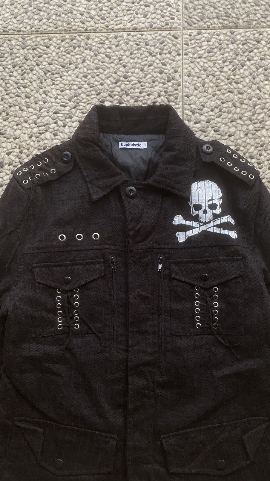 14th Addiction Y2k Euphuistic Skull Lace Jacket Size US L / EU 52-54 / 3 - 2 Thumbnail