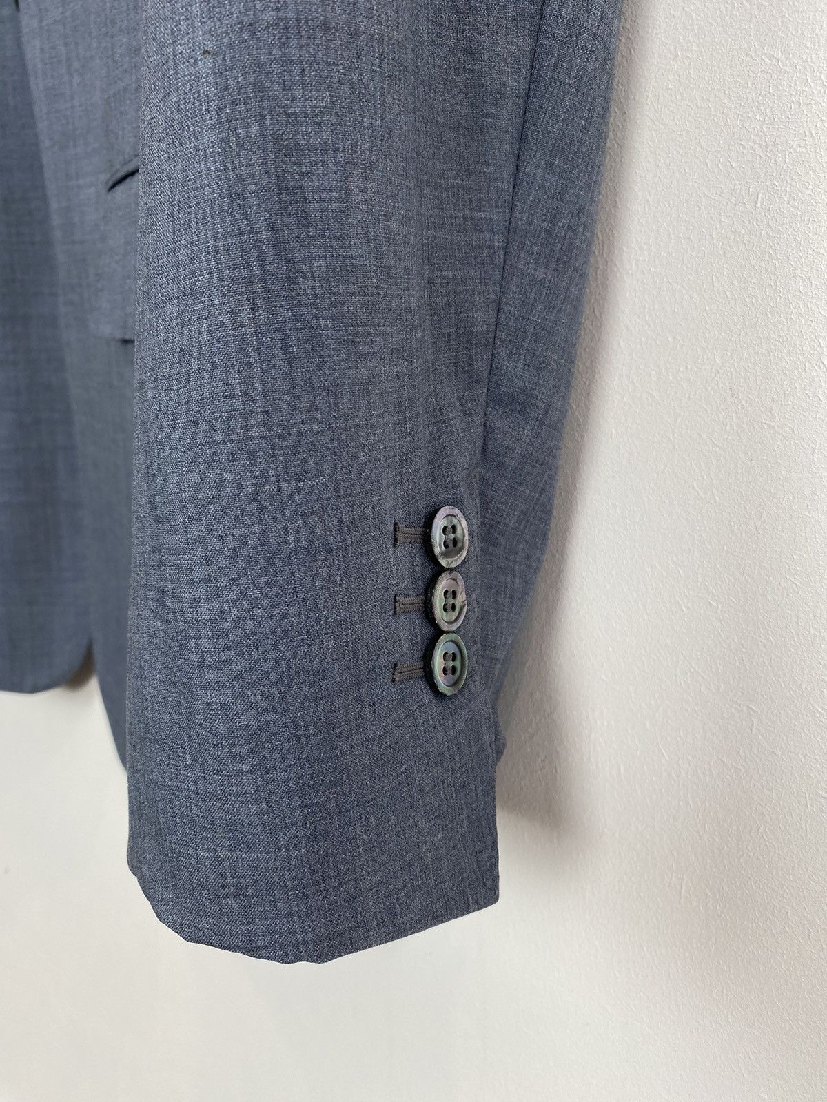 Yves Saint Laurent Yves Saint Laurent Suit Set Pants + Vest + Jacket Blue dress Size 50R - 19 Thumbnail