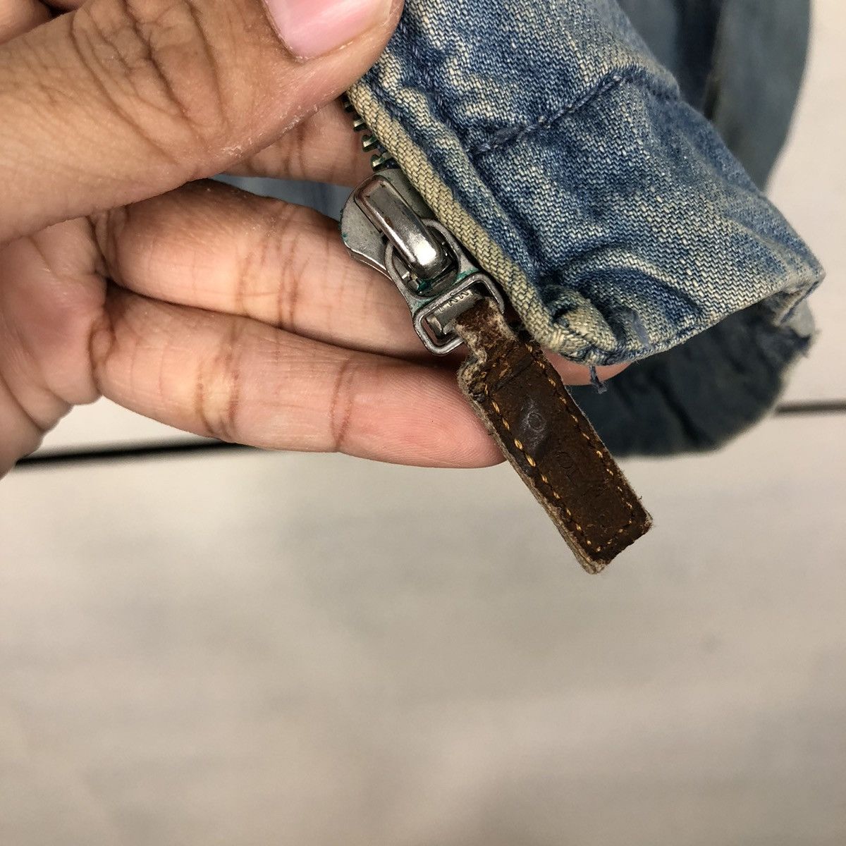 Japanese Brand 📌Vintage Worker Indigo Denim Jacket Crocodile Zipper Size US L / EU 52-54 / 3 - 17 Thumbnail