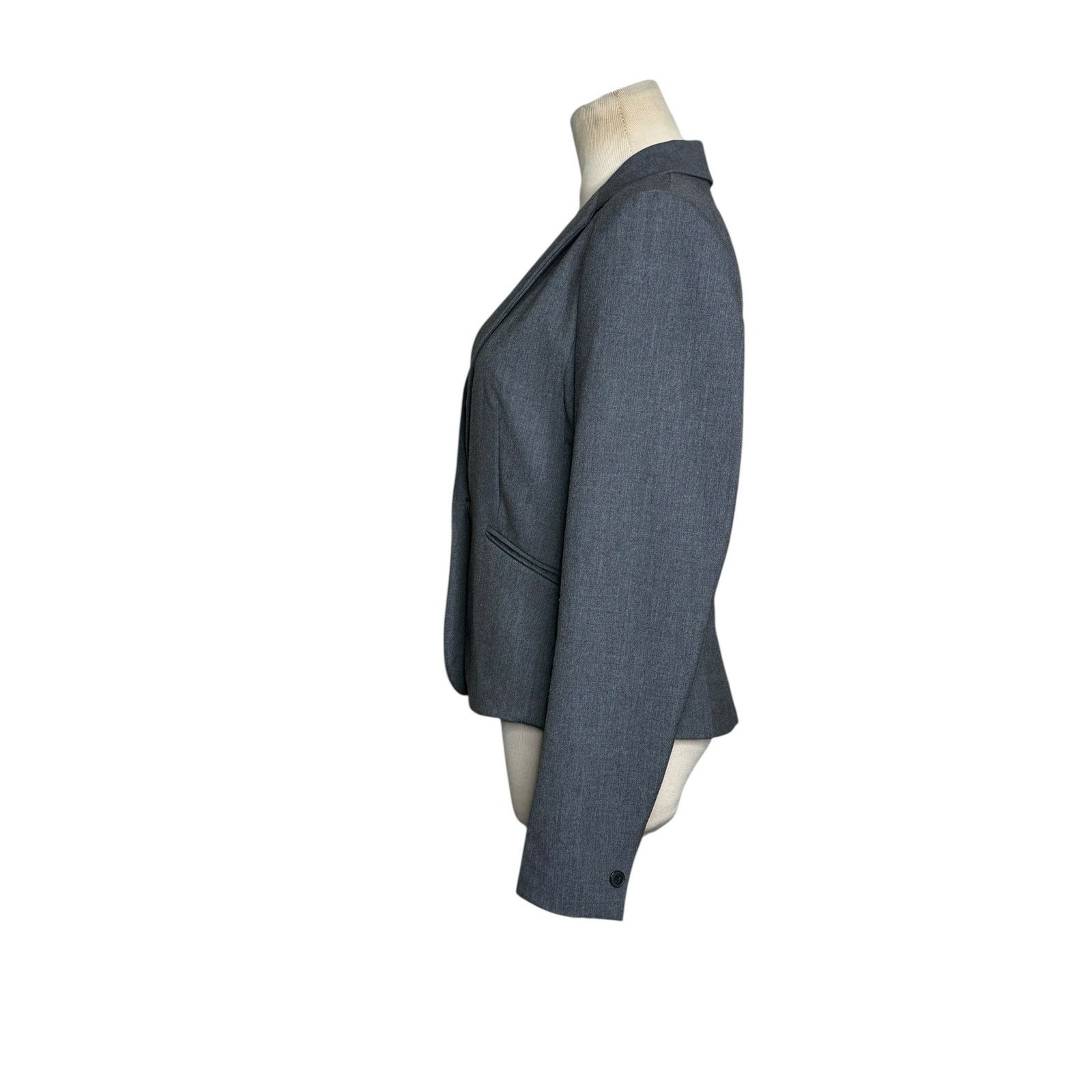 H&M H&M gray single button long sleeves blazer size 8 Size M / US 6-8 / IT 42-44 - 9 Thumbnail