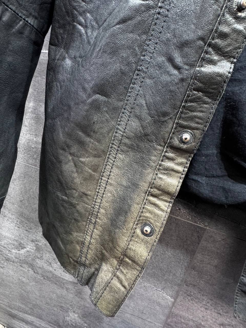 Allsaints Allsaints Postnoon Leather Button Up Shirt Jacket Size L Size US L / EU 52-54 / 3 - 4 Thumbnail