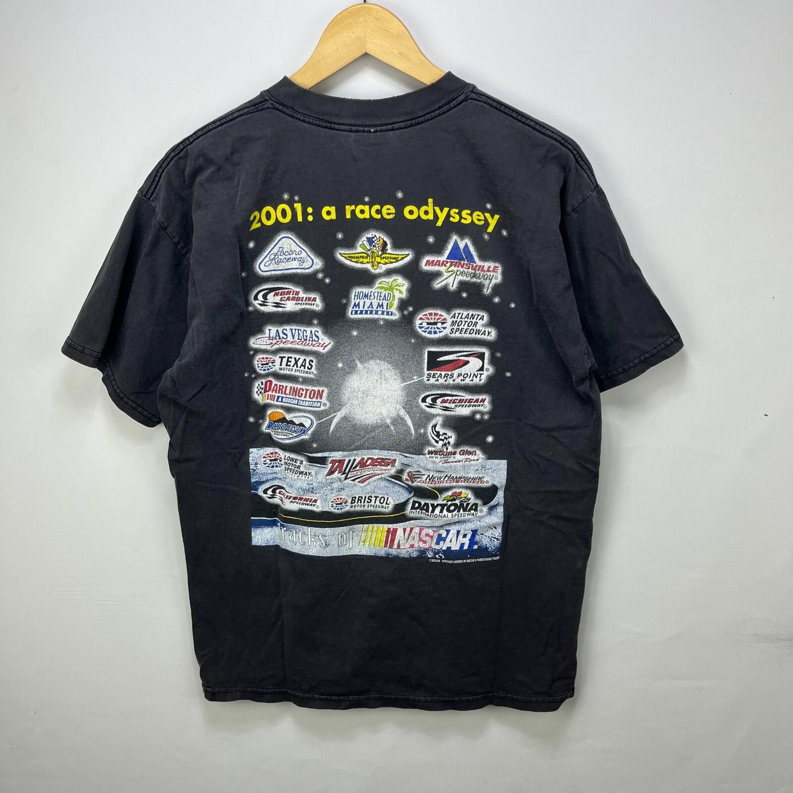NASCAR Vintage 2001 NASCAR Race Sun Faded Racing T-Shirt Large Size US L / EU 52-54 / 3 - 2 Thumbnail