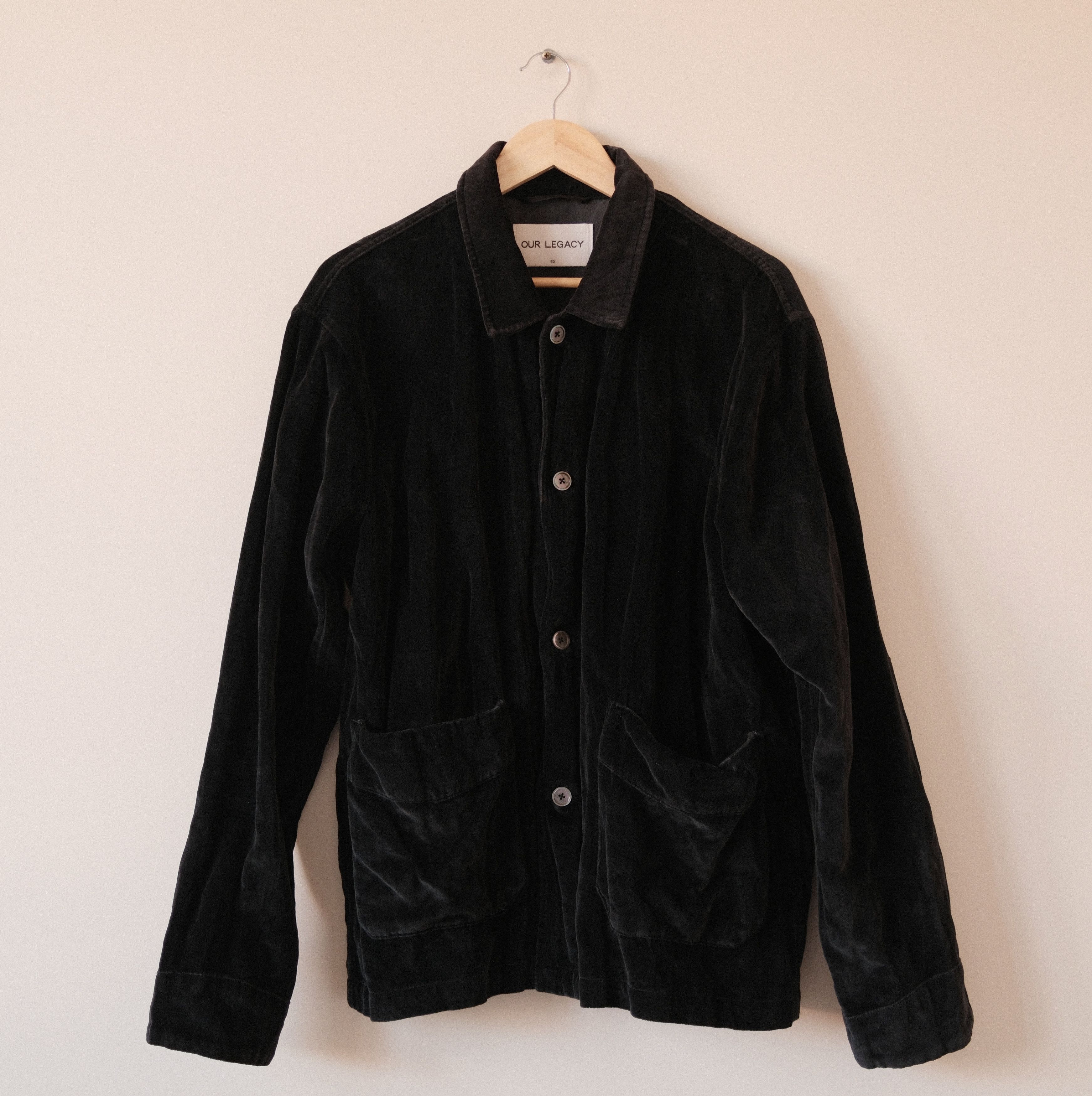 Our Legacy Our Legacy Wool Loan Jacket Black Melton | Grailed