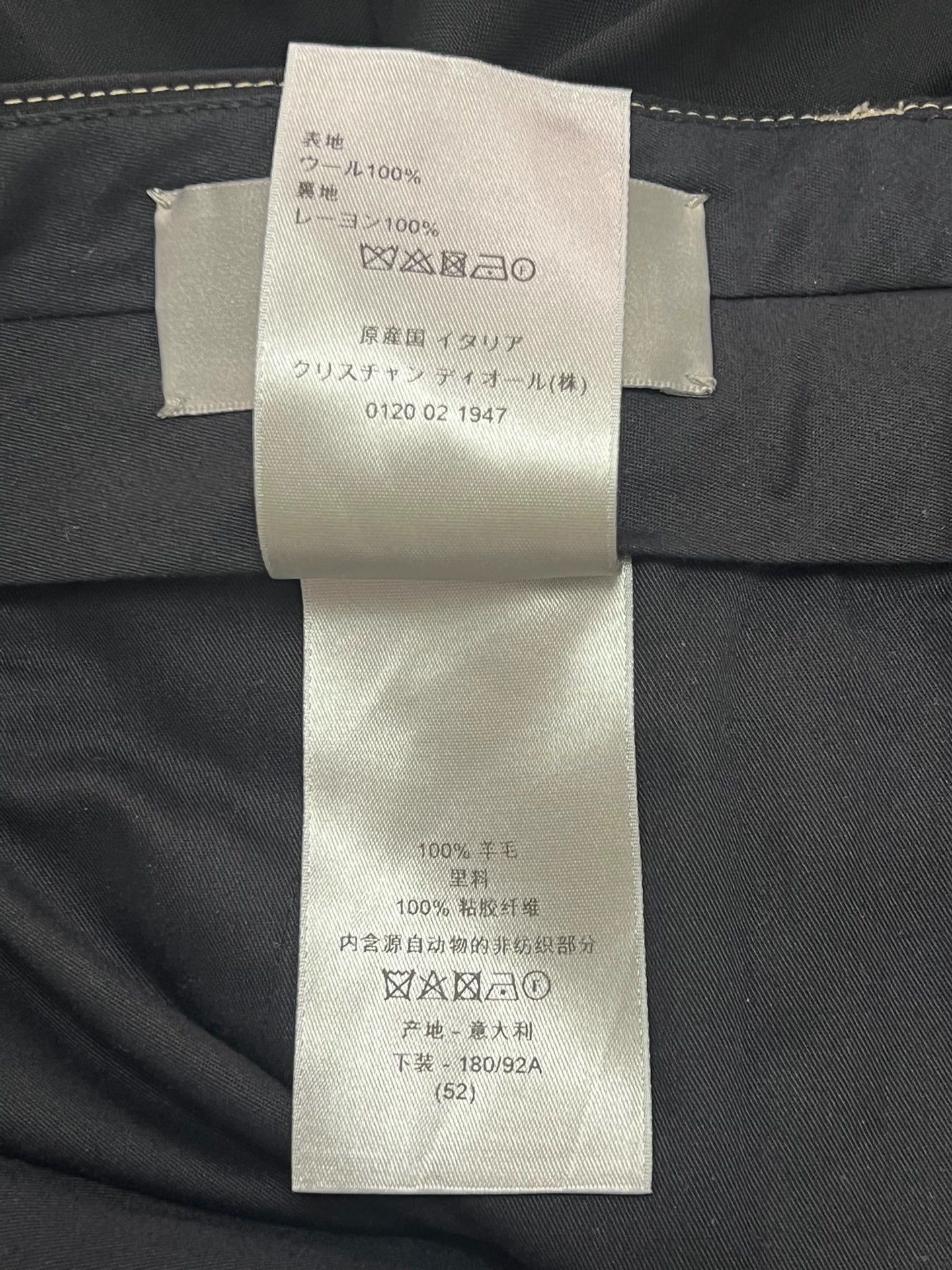 Dior Dior Runway Wool Trousers Black 52 Men's Size US 36 / EU 52 - 5 Thumbnail