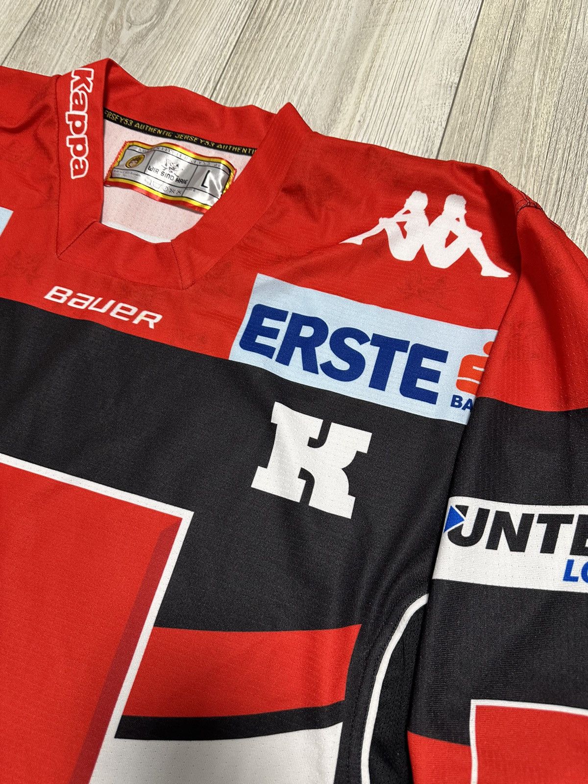 NHL HC Tiroler Wasserkraft Innsbruck Die Haie Jersey #57 Clark Size US L / EU 52-54 / 3 - 5 Thumbnail