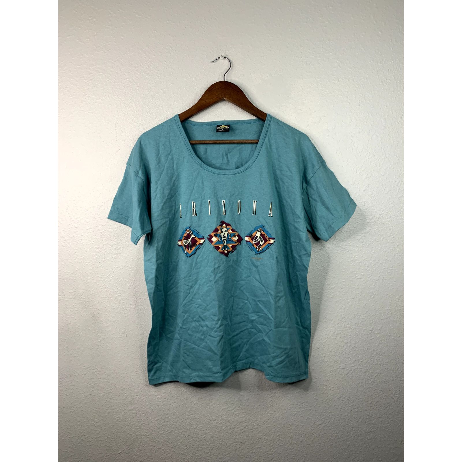 Vintage Vintage Womens Kokopelli Shirt Arizona Top Tee 90s VTG Large Size L / US 10 / IT 46 - 1 Thumbnail