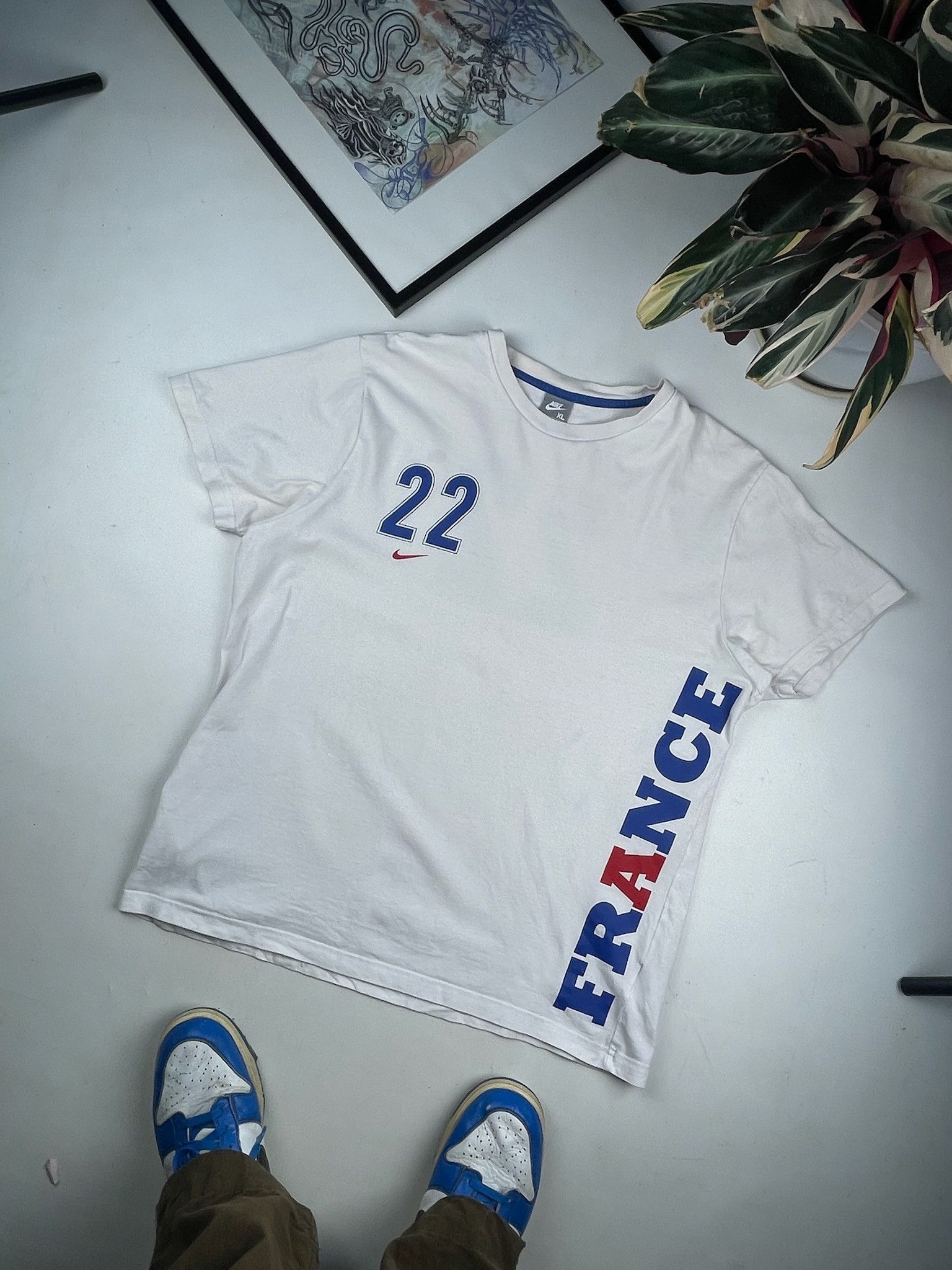 Nike vintage soccer t-shirt Nike France ribery Size US XL / EU 56 / 4 - 1 Thumbnail