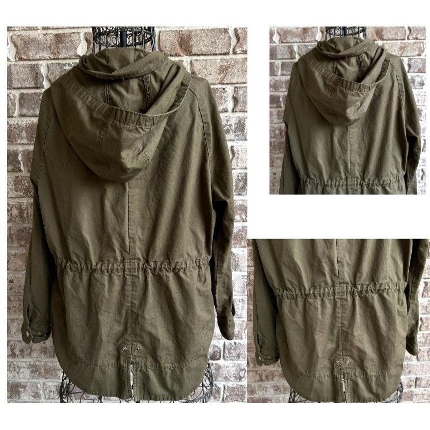 Other Love Tree Green Army Jacket Medium Military Raincoat Pockets Size US M / EU 48-50 / 2 - 3 Thumbnail