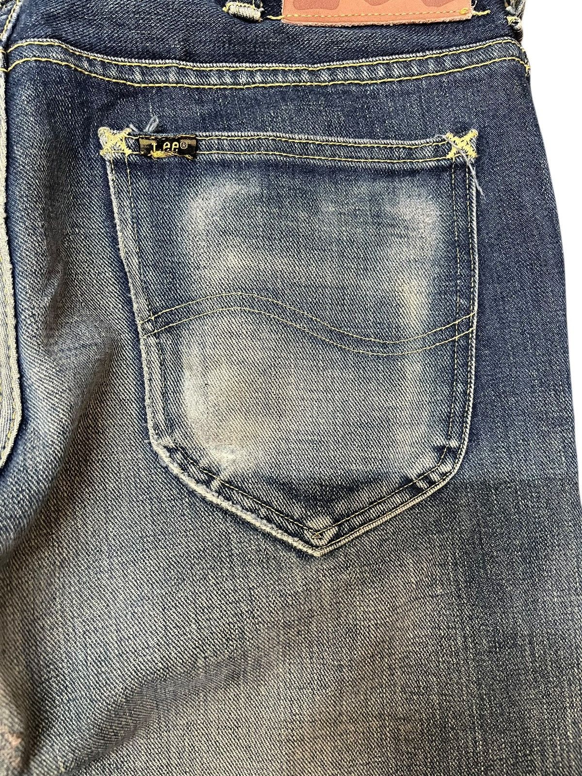 Lee × POST ARCHIVE FACTION (PAF) Vintage Lee Riders Flare Faded Distressed Denim Size US 32 / EU 48 - 7 Thumbnail