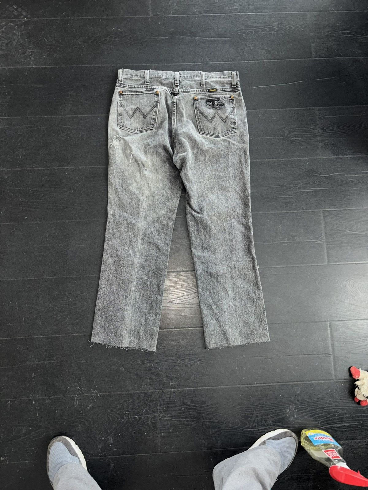 Wrangler Vintage Wrangler Cowboy Cut Gray Fade Jeans - 35x32 Size US 35 - 8 Thumbnail