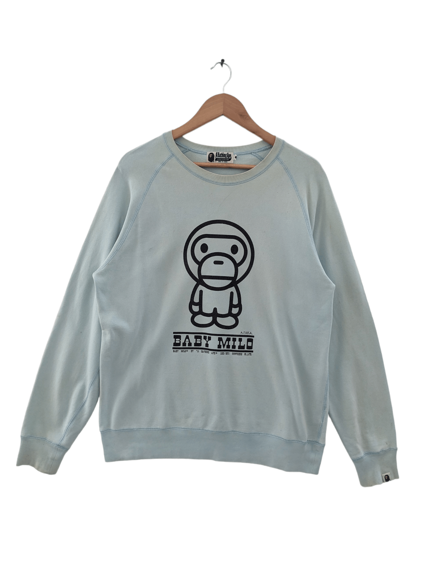 Bape Baby Milo Crewneck Size US XL / EU 56 / 4 - 1 Thumbnail