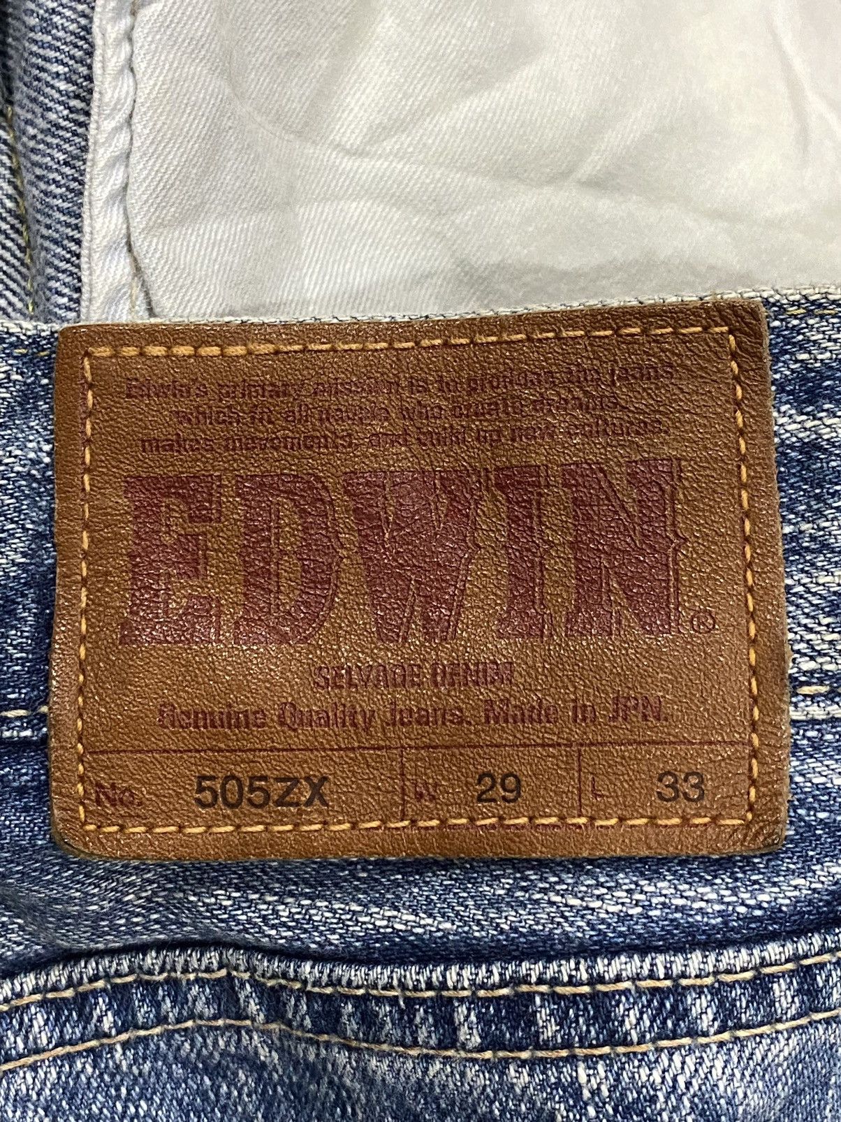 Edwin Vintage Edwin Redline 505ZX Size 29x32 Size US 29 - 16 Thumbnail