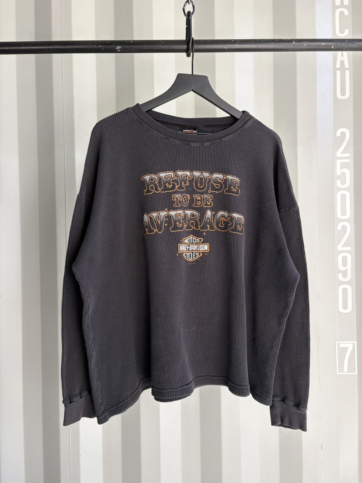 Harley Davidson Harley Davidson Thrashed Faded Thermal Distress grunge Size US XL / EU 56 / 4 - 2 Thumbnail