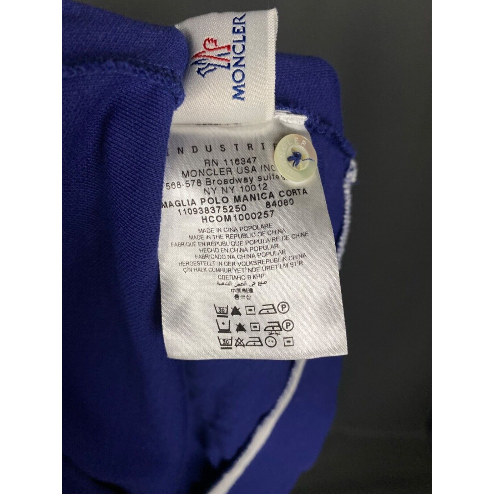 Moncler Moncler Women's Blue Polo T-Shirt Size XS Size XS / US 0-2 / IT 36-38 - 12 Thumbnail