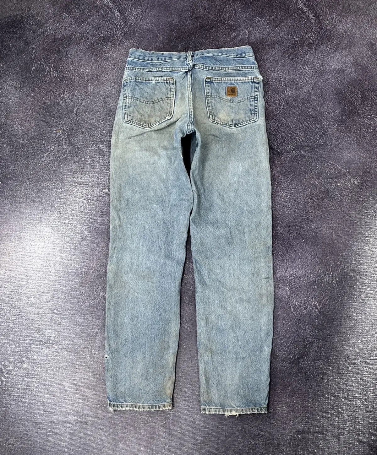 Carhartt Vintage 90s Carhartt Washed Distressed Work Hype Jeans Size US 30 / EU 46 - 1 Thumbnail