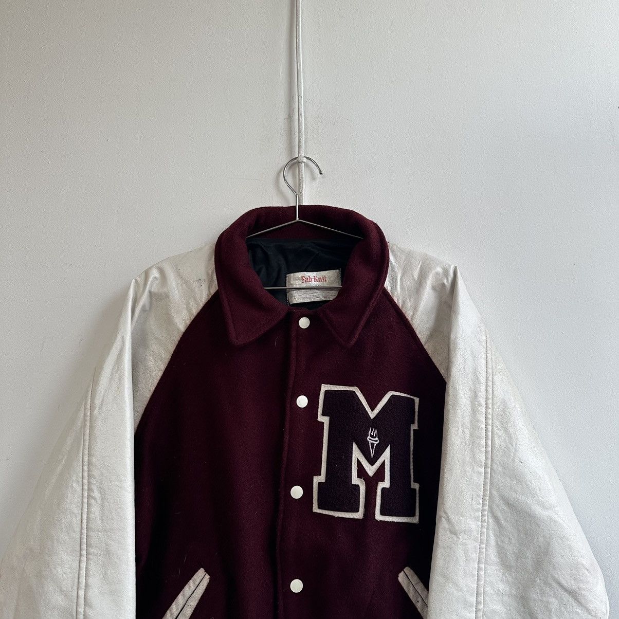 Vintage Authentic Vintage 80s Maverick USA M Leather Varsity Jacket Size US L / EU 52-54 / 3 - 13 Thumbnail