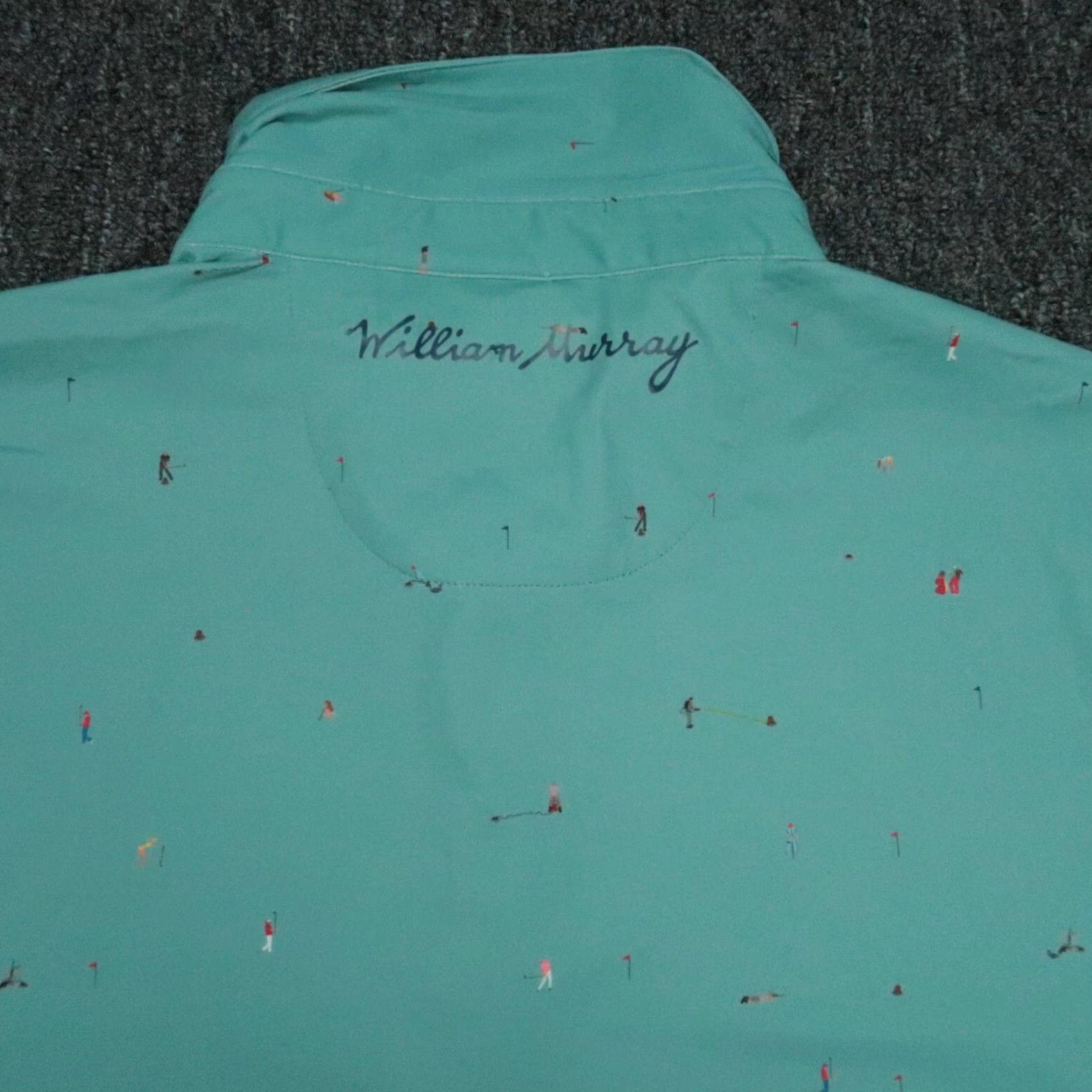 Vintage VINTAGE William Murray Shirt Mens Large Blue Green Caddyshack Performance Golf Polo Size US L / EU 52-54 / 3 - 7 Thumbnail