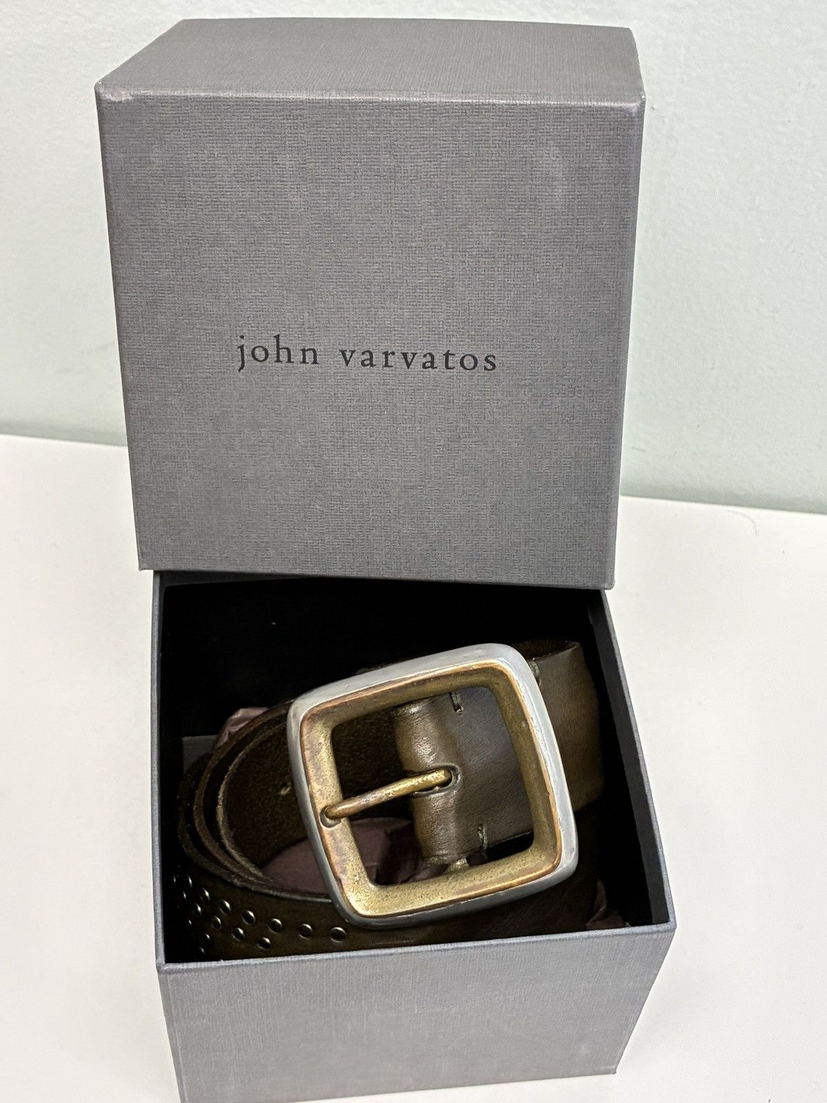 John Varvatos Doyer Studded Belt 34 Size 34 - 14 Thumbnail