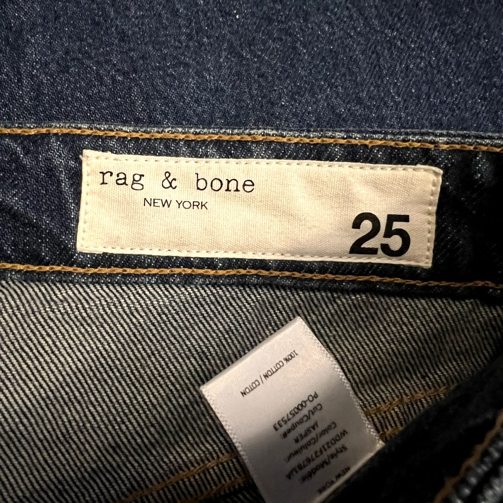 Rag & Bone rag & bone Maya High Rise Slim Jeans Jasper Blue size 25 Size 25" / US 0 / IT 36 - 6 Thumbnail