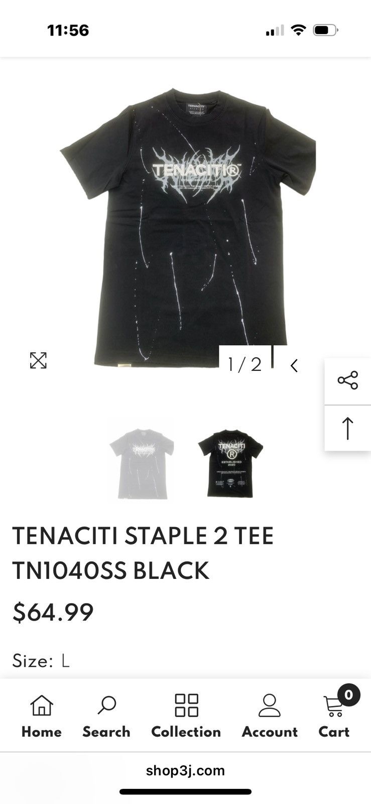 Other TENACITI Staple 2 Tee XL – BNWT Distressed Embroidered Logo Size US XL / EU 56 / 4 - 12 Thumbnail