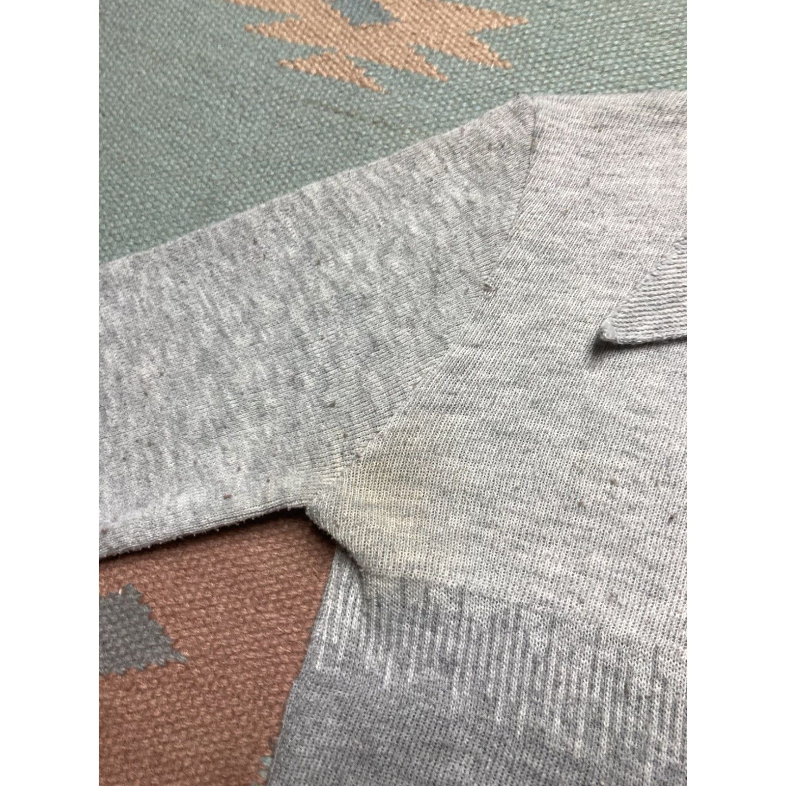 Vintage VINTAGE 70s knit sweater dagger collar open neck abstract Women’s L Size L / US 10 / IT 46 - 4 Thumbnail