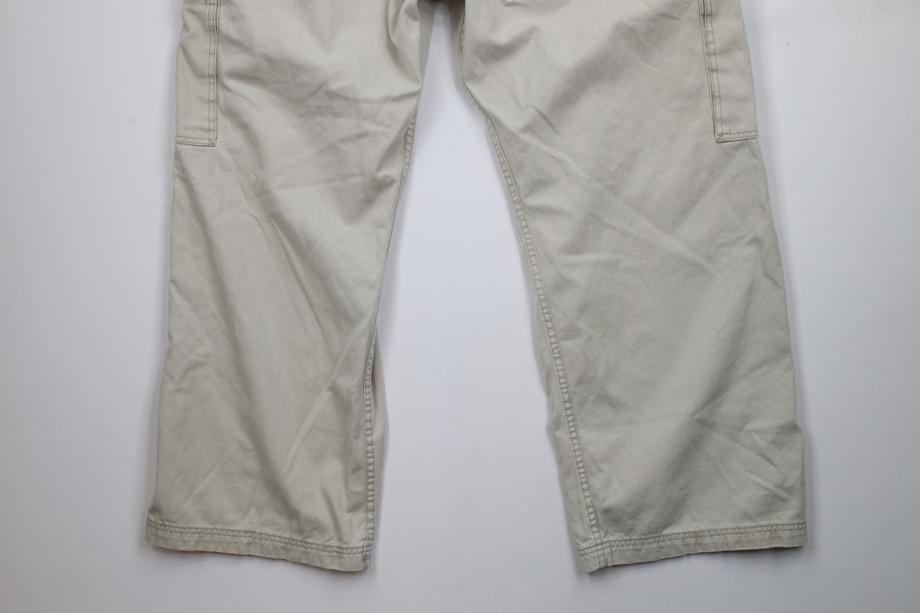 Levi's × Vintage Vintage Y2K Levis Loose Fit Wide Leg Cargo Chino Pants Beige Size US 42 / EU 58 - 13 Thumbnail