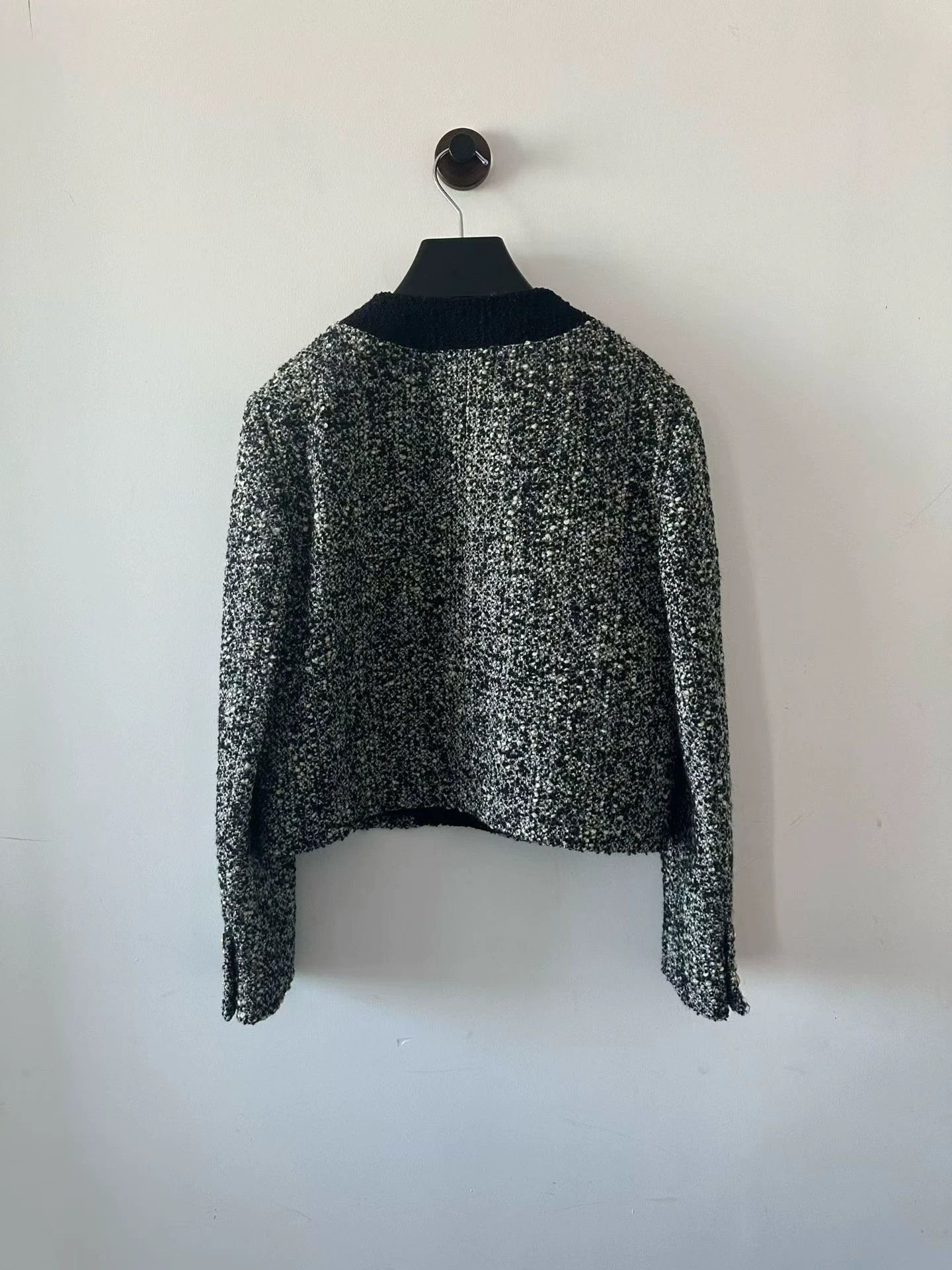 Celine Celine Women's Black & White Tweed Jacket Size XS / US 0-2 / IT 36-38 - 2 Thumbnail