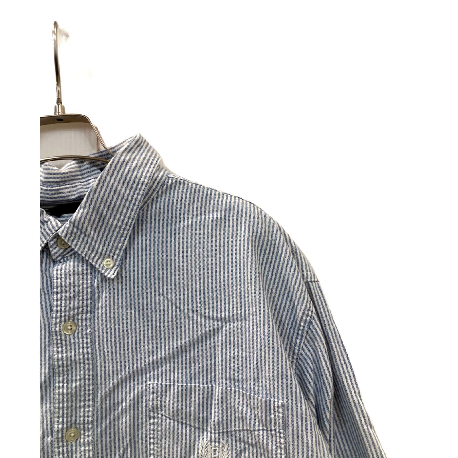Chaps CHAPS Shirt Men XL Blue Striped Button-Up Size US XL / EU 56 / 4 - 3 Thumbnail