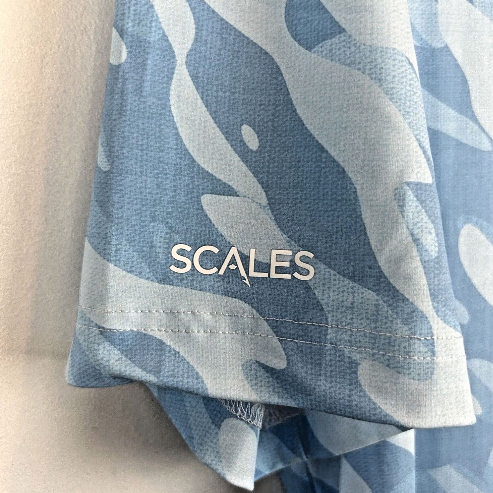 Vintage Scales Polo Shirt Men Small Blue Fishing Golf Nautical Casual Hawaii New Read Size US S / EU 44-46 / 1 - 5 Thumbnail