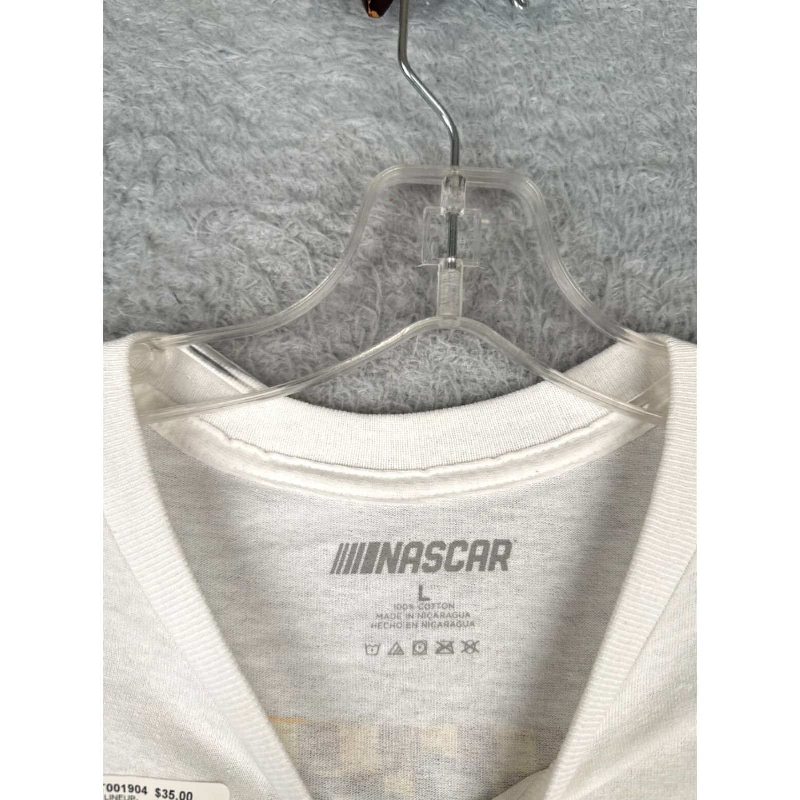 NASCAR Legends Global Merchandise Shirt Adult Large White Nascar Talladega Yellawood 500 Oct 2022 Pole Positions Size US L / EU 52-54 / 3 - 7 Thumbnail