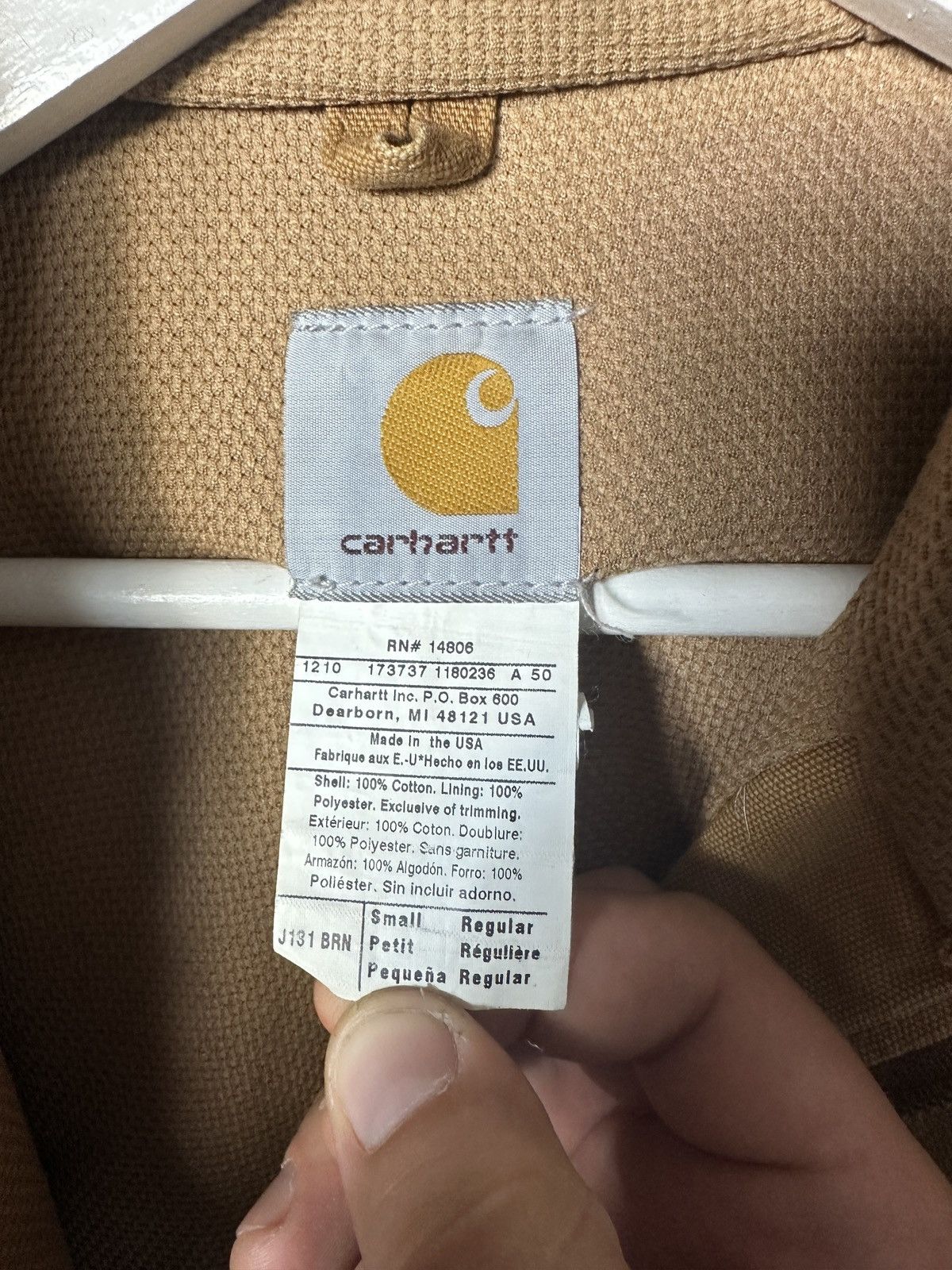 Carhartt CARHARTT Detroid Jacket Hooded Vintage Canvas Bomber Tan Men Size US S / EU 44-46 / 1 - 6 Thumbnail