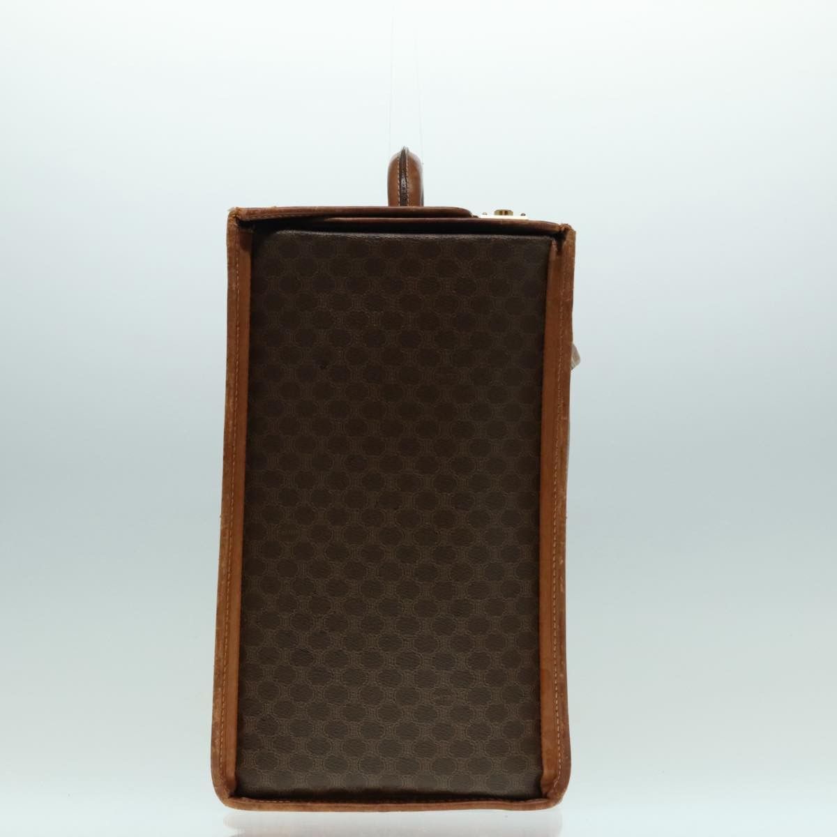 Celine CELINE Macadam Canvas Trunk Pvc Leather Gold Brown Size ONE SIZE - 3 Thumbnail