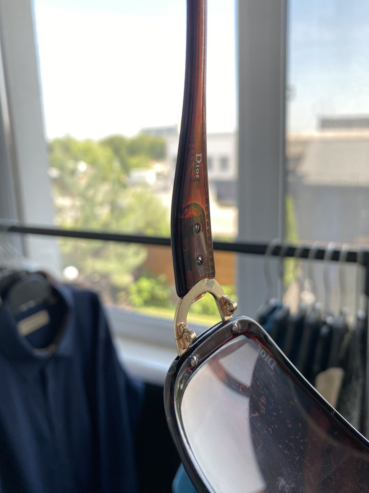 Dior 🔥VINTAGE DIOR LOGO SUNGLASSES GLASSES MADE IN ITALY Size ONE SIZE - 8 Thumbnail