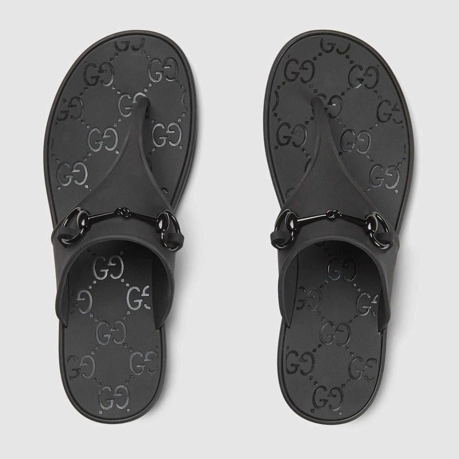 Gucci Gucci Horsebit Thong Rubber Sandals Size US 4 / IT 34 - 3 Thumbnail