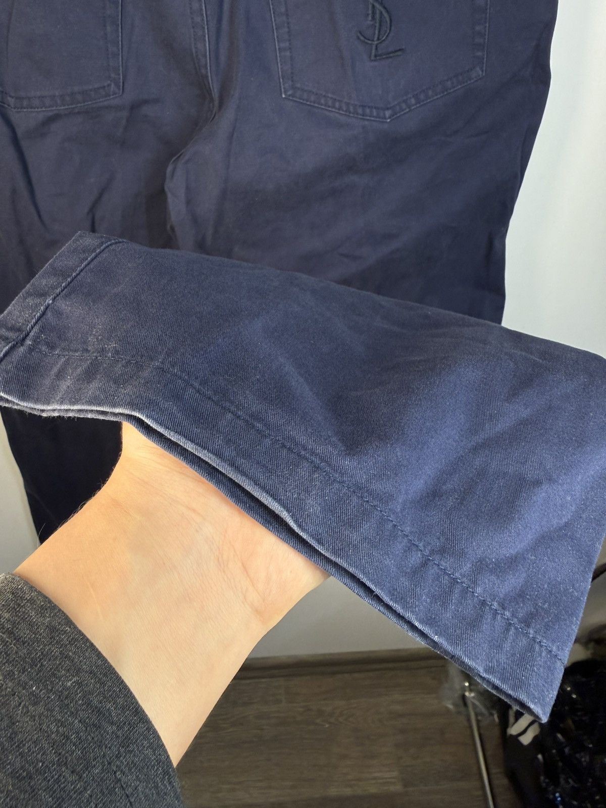 Yves Saint Laurent 36x30 YSL Jeans Denim Navy Classic Pants Vintage Size US 36 / EU 52 - 14 Thumbnail