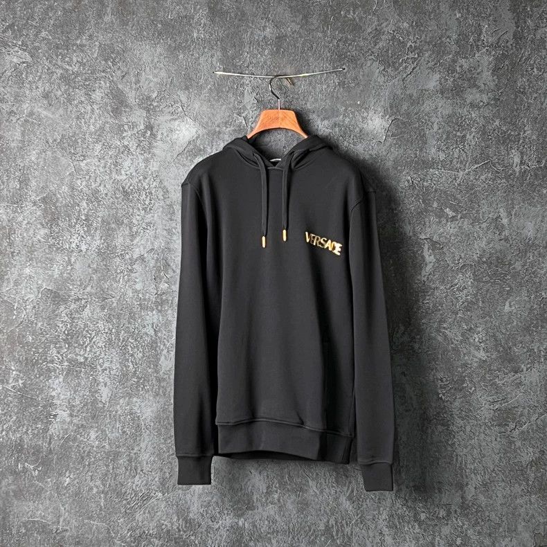 Versace Versace Black cotton hooded sweatshirt Size US S / EU 44-46 / 1 - 1 Thumbnail