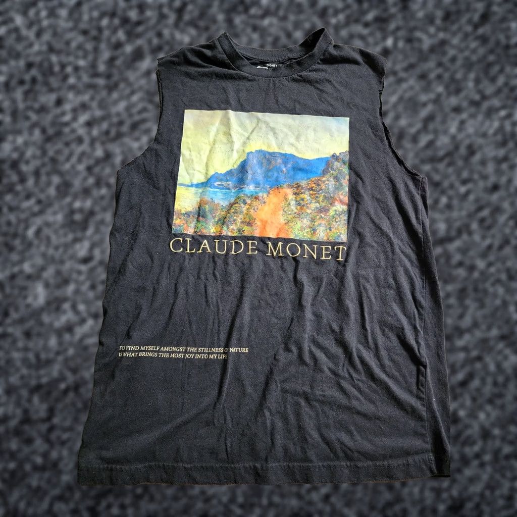 Vintage Mens L Eighty Eight T-Shirt City Classic College School Sports Graphic Print Crew Neck Sleeveless Black Cotton Blend Size US L / EU 52-54 / 3 - 1 Thumbnail