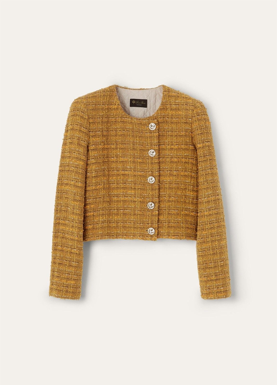 Loro Piana o1srvl11e0526 FAP0340 Adele Jacket in Yellow Size M / US 6-8 / IT 42-44 - 1 Thumbnail