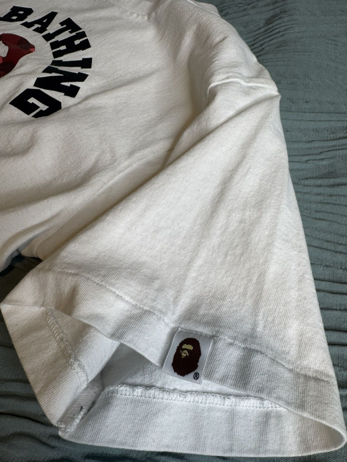 Bape A Bathing Ape BAPE Color Camo College “White/Red” T-Shirt Size US L / EU 52-54 / 3 - 8 Thumbnail