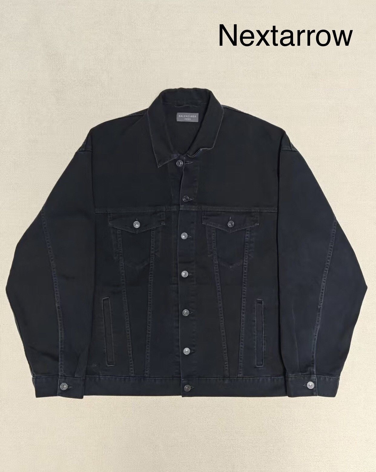 Balenciaga Balenciaga SS23 TAPE TYPE logo denim jacket 2412-Nextarrow Size US M / EU 48-50 / 2 - 2 Thumbnail