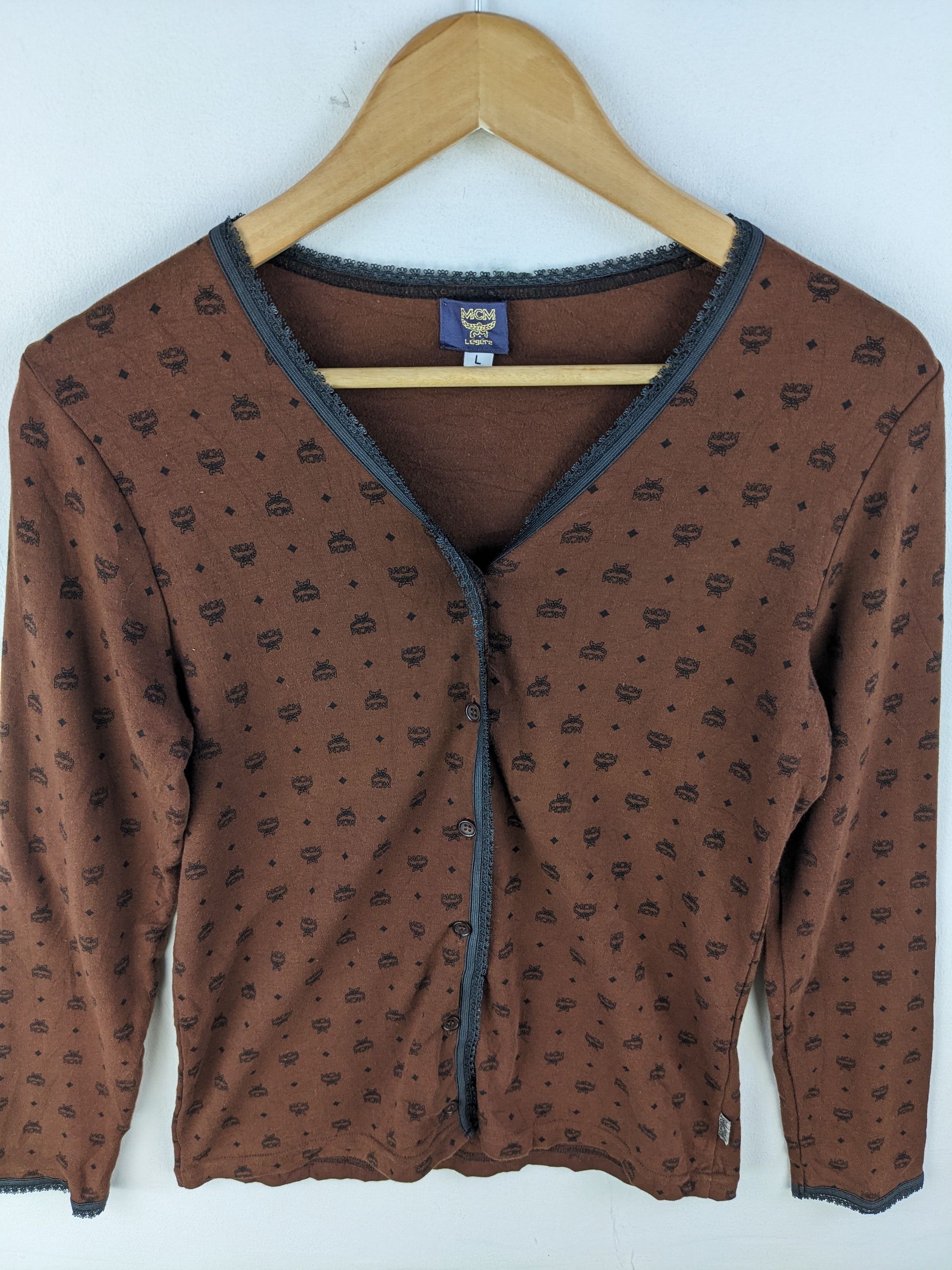 MCM Vintage MCM Monogram Legere Cardigan Size S / US 4 / IT 40 - 10 Thumbnail